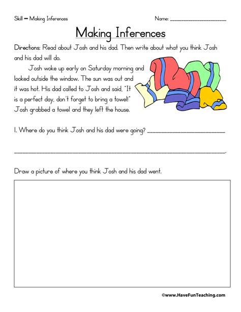 free inference worksheets|Inference Worksheets .
